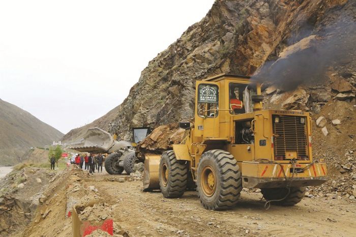 图为抢险现场<br />