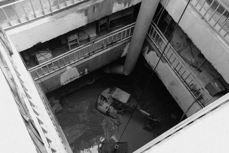 宝碧区间竖井开挖<br />