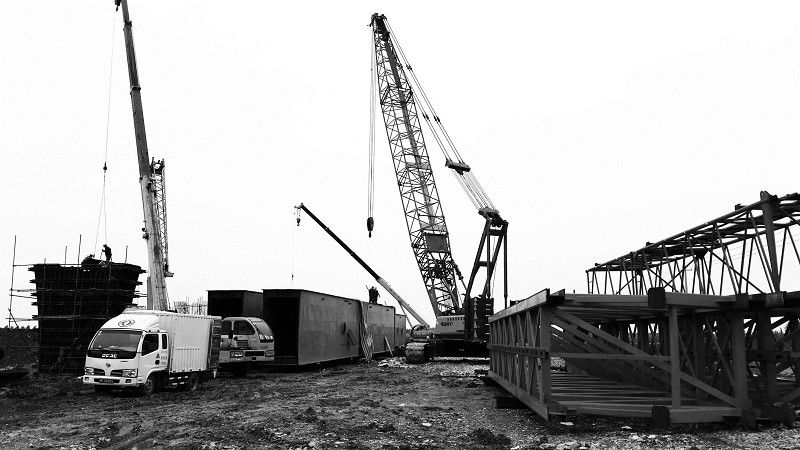 移动模架拼装<br />