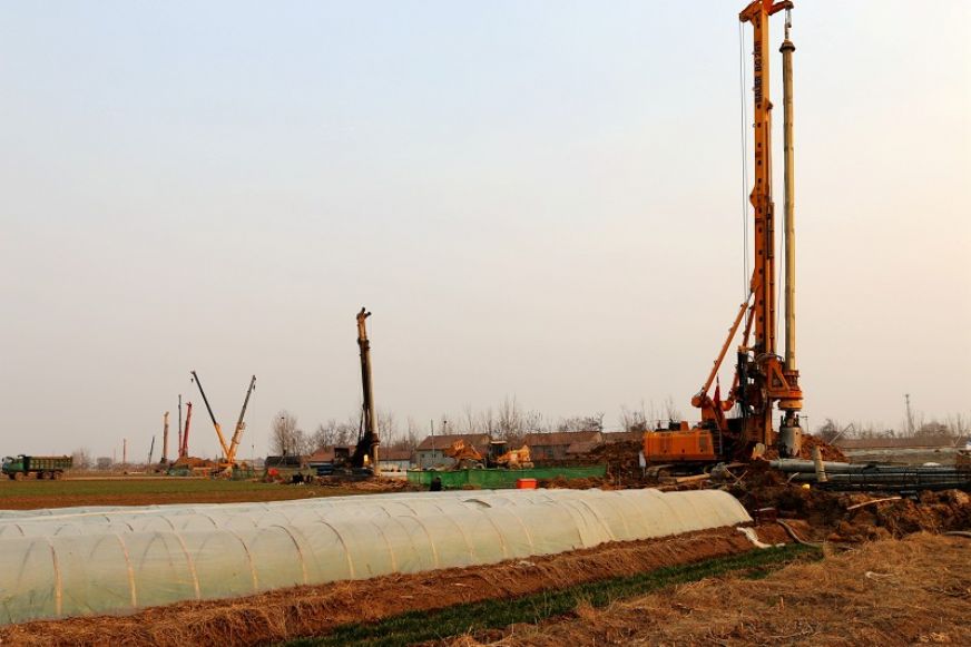 桥梁桩基施工<br />