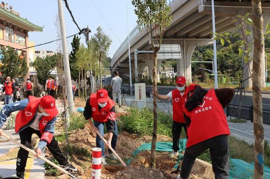 路桥公司广州南沙人才安居项目开展义务植树活动